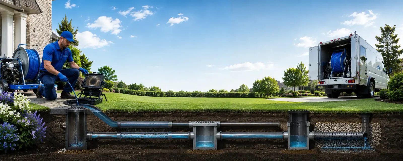 Outdoor drain cleaning information for Wheeling, MO